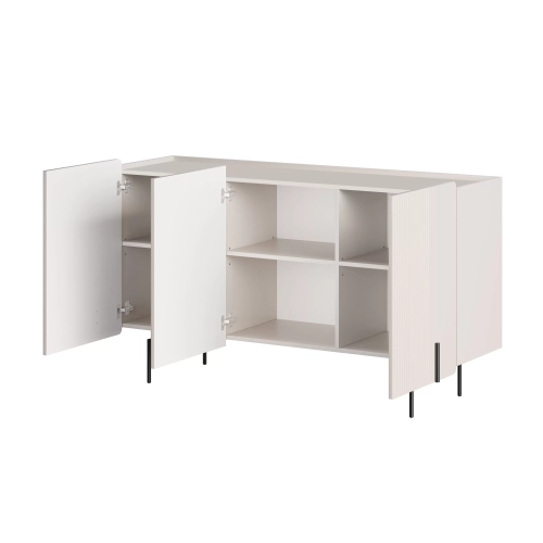 Komoda Malmi 150 cm - kaszmir / czarne nóżki